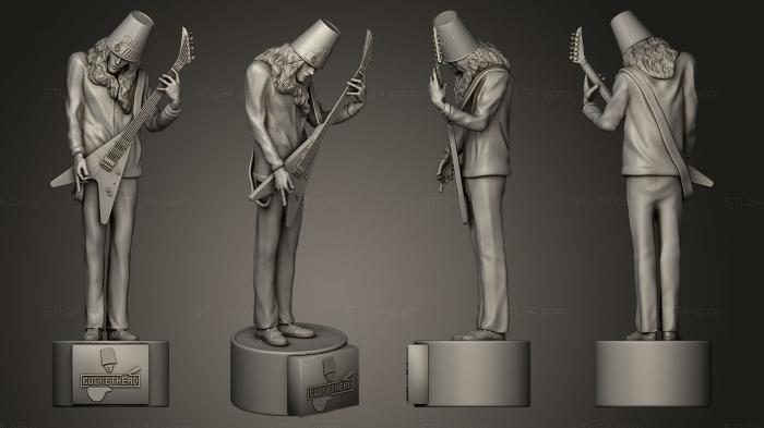 Statues of famous people (Buckethead, STKC_0155) 3D models for cnc